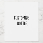 Ontwerp Je Eigen Wijnfles Etiket (Enkel label)