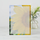 Ontwerp je eigen zonnebloem uitnodiging (Staand voorkant)