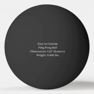 Ontwerp je eigen zwarte One Star Pingpongbal