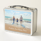 Ontwerp je foto metalen lunchbox met aangepaste te (Achterkant)