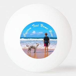 Ontwerp je foto pingpongbal cadeau aangepaste teks