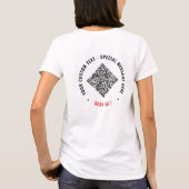 Ontwerp Je Grappige QR Code T-Shirt Voeg Aangepast (Achterkant)