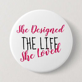 Ontwerp je leven - Motiverende knop van 3 inch Ronde Button 7,6 Cm