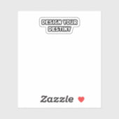 Ontwerp je lot om zelfgemaakte visionair te empowe sticker (Vel)