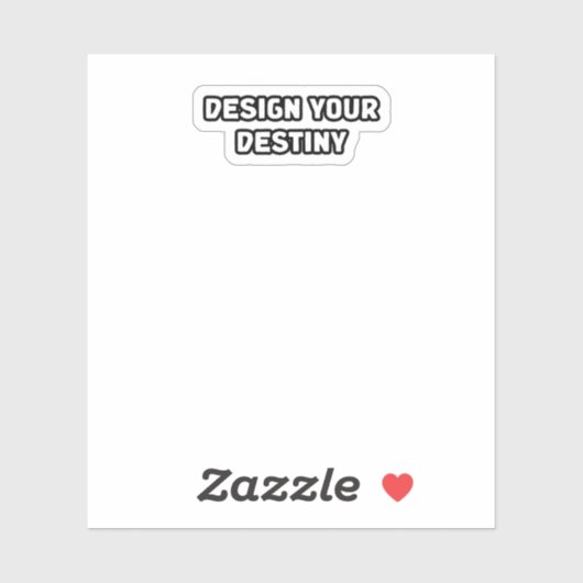 Ontwerp je lot om zelfgemaakte visionair te empowe sticker (Vel)