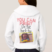 Ontwerp je sweatshirt! Gepersonaliseerde foto Kind (Achterkant)
