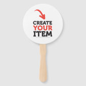 ONTWERP-JEZELF Doe-het-zelf aangepaste upload ontw Handwaaier (Voorkant)