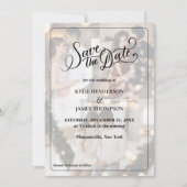 Ontwerp Jouw Eigen 3 Foto Collage Save The Date Kaart (Voorkant)
