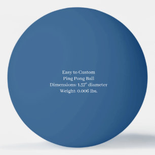 Ontwerp Jouw Eigen Blauwe Eén Ster Pingpongbal