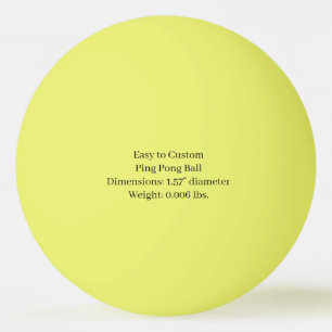 Ontwerp Jouw Eigen Gele Eén Ster Pingpongbal