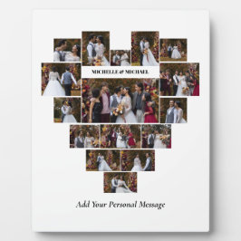 Ontwerp Jouw Eigen Hartvormige Fotocollage Fotoplaat