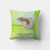 Ontwerp Jouw naam Rat. toevoegen Kussen (Voorkant)