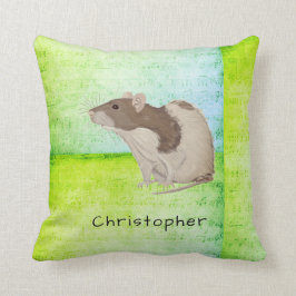 Ontwerp Jouw naam Rat. toevoegen Kussen