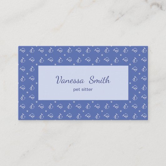 Ontwerp katten huisdieren visitekaartje (Voorkant)