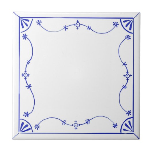 Ontwerp-keramisch tapelegment van Dell Tegeltje (Voorkant)