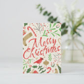 Ontwerp kerstBriefkaart Briefkaart (Staand voorkant)