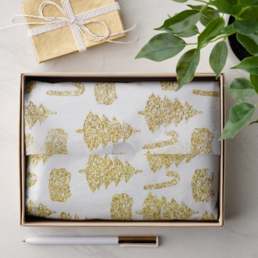 Ontwerp kerstGold-serie 13 Tissuepapier (Geschenk)