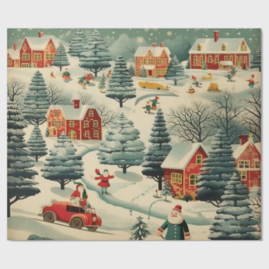  ontwerp kerstinpakpapier cadeaupapier (Vlak)