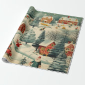  ontwerp kerstinpakpapier cadeaupapier (Uitgerold)