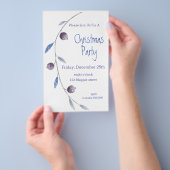 Ontwerp kerstuitnodiging flyer (Hand)