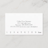 Ontwerp Koffie op tafel Eenvoudige Loyaliteit Drin Klantenkaartje (Achterkant)