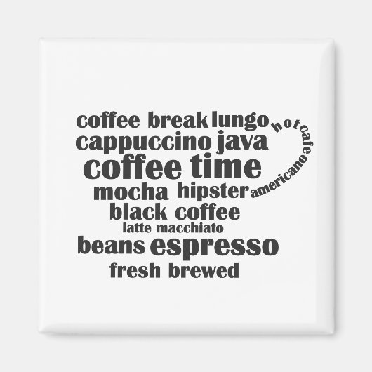 Ontwerp Koffiebeker Magneet (Voorkant)