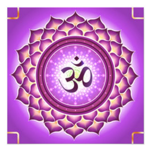 Ontwerp kroonpatroon Chakra Foto Afdruk (Voorkant)