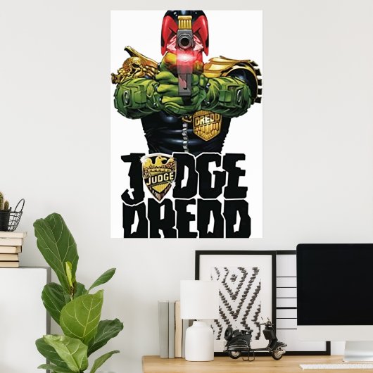 ontwerp-kunst van de rechter dredd poster (Thuiskantoor)