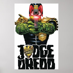 ontwerp-kunst van de rechter dredd poster