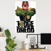 ontwerp-kunst van de rechter dredd poster (Thuiskantoor)