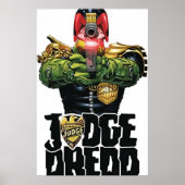 ontwerp-kunst van de rechter dredd poster (Voorkant)