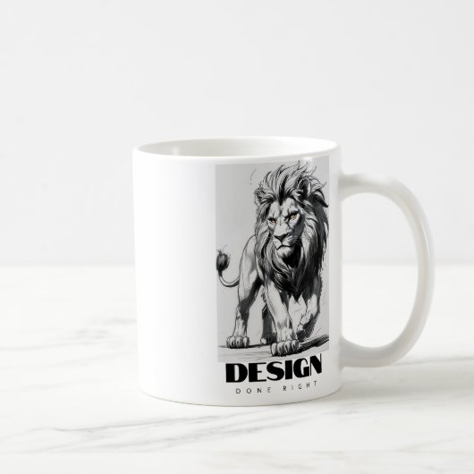 ONTWERP LEEUW KOFFIEMOK (Rechts)