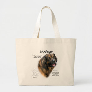 Ontwerp Leonberger Geschiedenis Grote Tote Bag