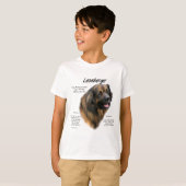 Ontwerp Leonberger Geschiedenis T-shirt (Voorkant volledig)