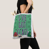 Ontwerp letterlijke klasse klasse tote bag (Dichtbij)