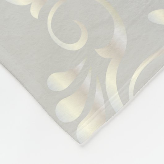 Ontwerp Luxury Damask Fleece Deken (Hoek)