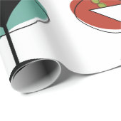 Ontwerp martini-glaspatroon met stijl van 1950 cadeaupapier (Rol Hoek)