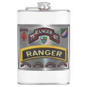 Ontwerp met 75e Ranger Regiment Heupfles (Voorkant)