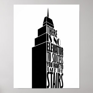 Ontwerp met aanmoedigingscitaat poster