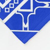 Ontwerp met abstract door de hand getrokken geomet fleece deken (Hoek)