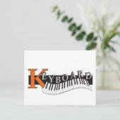 ontwerp met ansichtoog "toetsenbord" briefkaart (Staand voorkant)