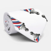 Ontwerp met Barberpool op een Stropdas (Opgerold)