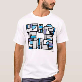 Ontwerp met blauwe bogen 007 t-shirt