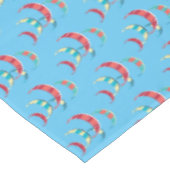 Ontwerp met blauwe kite surfers tafelkleed (Gekanteld)