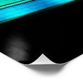 Ontwerp met blauwe piramides perfect poster (Hoek)