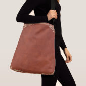 Ontwerp met bruin leder crossbody tas (Dichtbij)