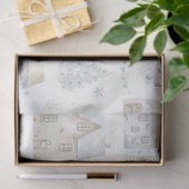 Ontwerp met dunne kerstpatronen 16 tissuepapier (Geschenk)