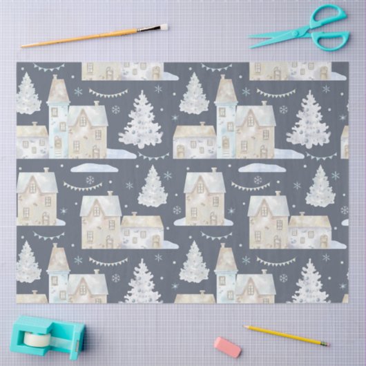 Ontwerp met dunne kerstpatronen 22 tissuepapier (Craft)