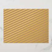 Ontwerp met een bruine achtergrond en witte rand folie feestdagen briefkaart (Voorkant)