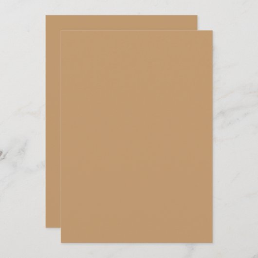 Ontwerp met een bruine achtergrond en witte rand kaart (Voorkant / Achterkant)